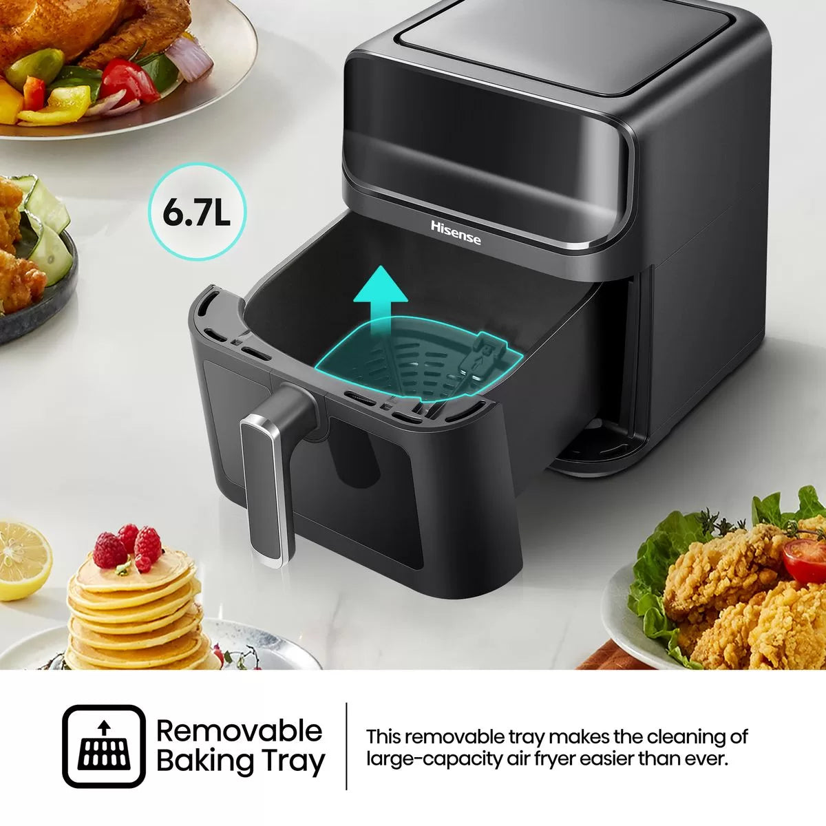 Hisense 6.7L Air Fryer H06AFBS2S3 - Black
