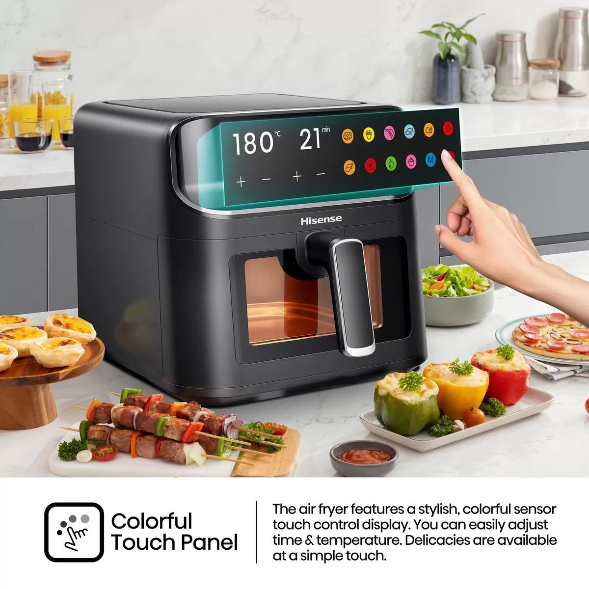 Hisense 6.7L Air Fryer H06AFBS2S3 - Black