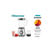 Hisense 1.5 Liters 2 in 1 Unbreakable Blender and Grinder 500W - H15TBSSS2 Stainless Steel (1 YR WRNTY)