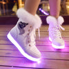 Snow Boots Plus Cotton Snow Cotton Luminous Shoes