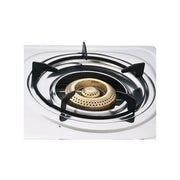 Global Star Double Cooking Gas Stove Burner Cooker Cook Top With Automatic Ignition - White (1YRS WRNTY)