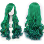 Harajuku Style Colored Female Long Curly Hair Hood