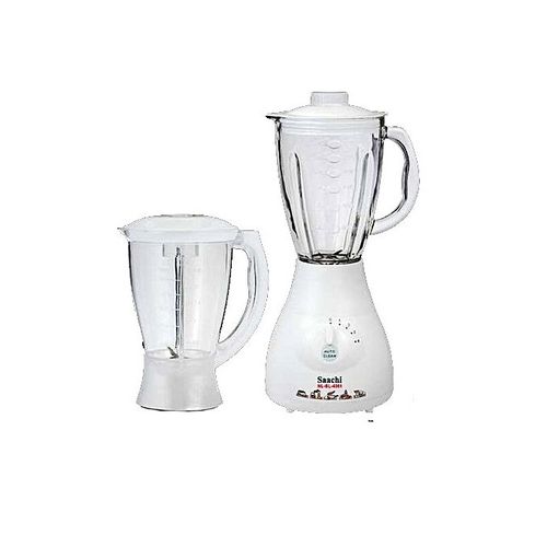 Saachi 3 In1 Double Jar Blender, 1.5 Litres – White (1 YR WRTY)