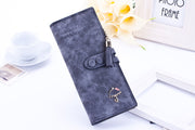 Ladies umbrella wallet female long zipper wallet Korean version of the multi-handle bag Taobao AliExpress through the scrub wallet