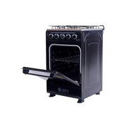 SPJ 50*50cm Full Gas Standing Cooker + Gas Oven - Black