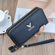 Large Capacity Double Layer Wallet Mobile Phone Bag