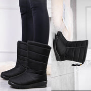 Women's snow boots slope with tassels waterproof and non-slip