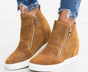 Casual shoes round toe hollow size women's shoes