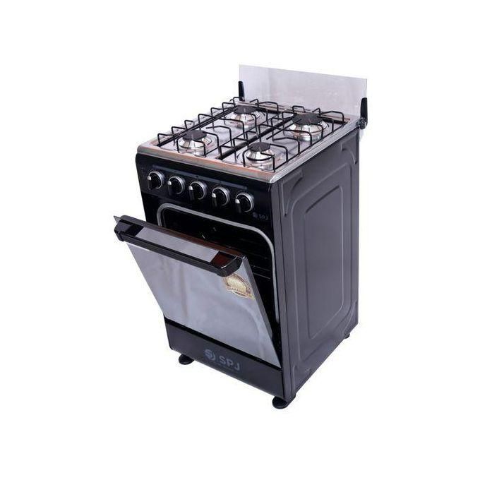 SPJ 50x50cm Full Gas Cooker with Gas Oven - Black