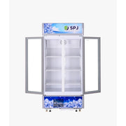 SPJ 2-Door 700 Liter Beverage Cooler Chiller Showcase Freezer- White..