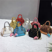 Cute sequined mini shell bag