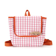 Children's plaid western style backpack