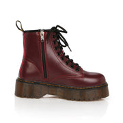High-grade high-quality patent leather autumn thick-soled boots sponge cake women's boots Martin boots female new punk short boots