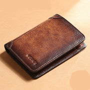 Men's wallet multifunctional leather short wallet