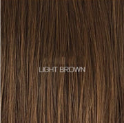 Oblique bangs short straight hair hood