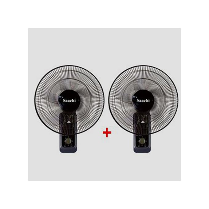 Saachi Buy One Get One Free 3 Speed Wall Fan (Pack of 2) - (1YRS WRNTY)
