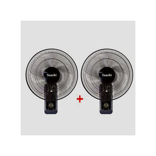 Saachi Buy One Get One Free 3 Speed Wall Fan (Pack of 2) - (1YRS WRNTY)
