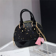 Cute sequined mini shell bag
