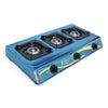 Pixel Tripple Burner Gas Stove Stainless Steel - Blue (1 YR WRNTY)
