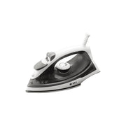 SPJ Steam Iron With Non-Stick Soleplate, 2 Steam Settings, Thermostat Control, 1.8 M Cord, 1200W - White And Grey