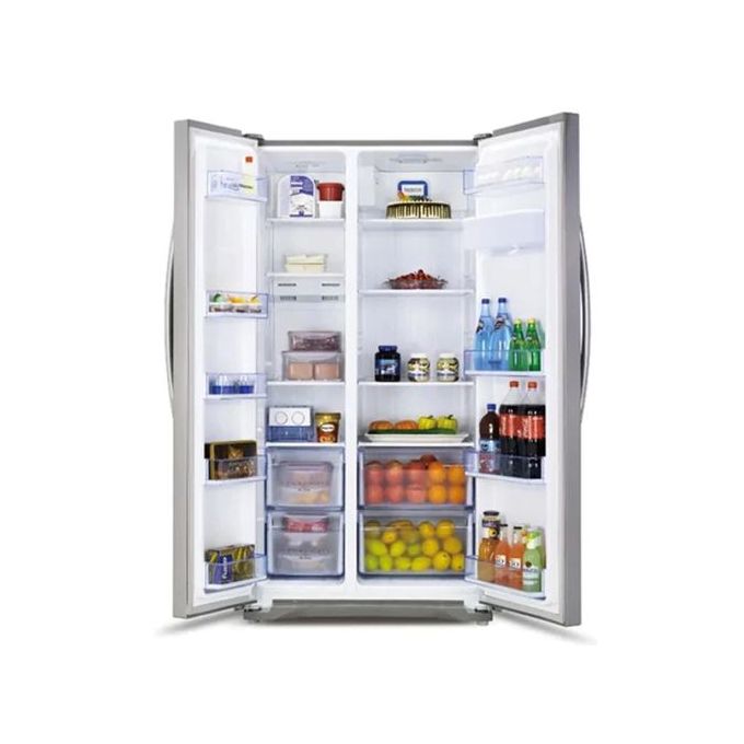 Hisense 560 Liters Side By Side Refrigerator RC-56WS4S2 - Silver 3 Yrs Wrnty
