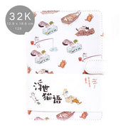 Cartoon magnetic buckle notebook color page hand ledger