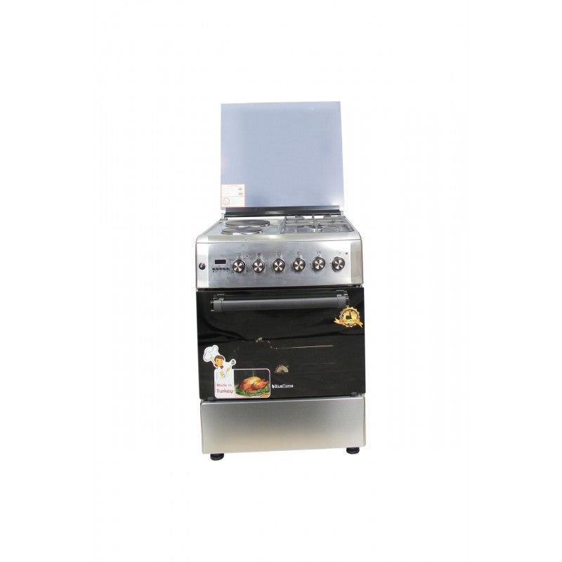 BlueFlame 60x60cm 2 Gas 2 Electric Diamond Cooker with Electric Oven D6022ERF