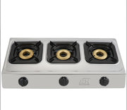 ADH 3 Burner Gas Stove – Silver