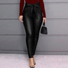 Tight pu leather leggings
