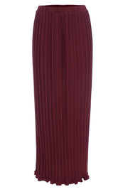 Chiffon pleated double flared skirt