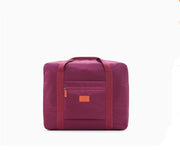Portable printing travel bag large capacity nylon handbag folding luggage storage bag