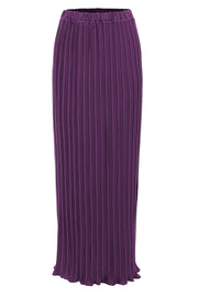 Chiffon pleated double flared skirt