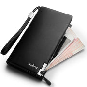 Long wallet multi-function zipper clutch