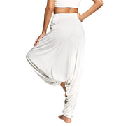 Balloon pants drop into harem pants