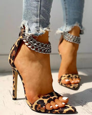 Large size high heels stiletto women sandals
