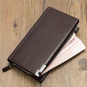 Long wallet multi-function zipper clutch