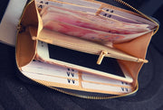 Pu small tassels 1 fold wallet trendy Korean fashion long wallet simple multi-card wallet