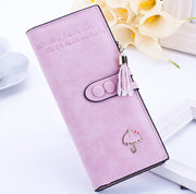 Ladies umbrella wallet female long zipper wallet Korean version of the multi-handle bag Taobao AliExpress through the scrub wallet