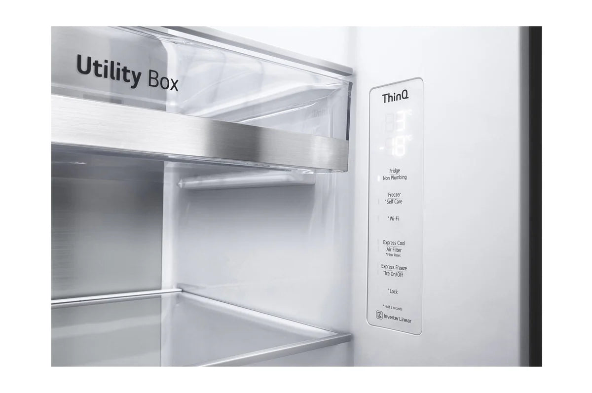 LG 635L InstaView Side by Side Refrigerate