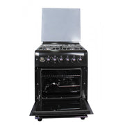 BlueFlame 60x60cm 3 Gas 1 Electric Rustic Cooker with Electric Oven T6031ERF-B