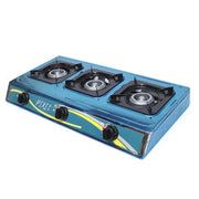 Pixel Tripple Burner Gas Stove Stainless Steel - Blue (1 YR WRNTY)