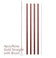 Colourful Reusable Stainless Steel Straws