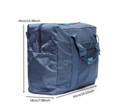 Portable printing travel bag large capacity nylon handbag folding luggage storage bag