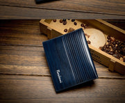 Wooden Stripe PU leather Wallet