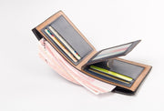 Wooden Stripe PU leather Wallet