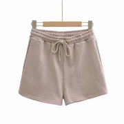 European And American Loose Pocket Drawstring Shorts