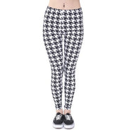 Printed thin pencil feet pants stretch big ladies yoga pants leggings