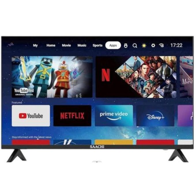 Saachi 55 Inch 4K Ultra HD Smart LED 55DVBT2 TV - Black (2YR WRNTY)