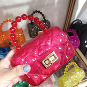 All-match Diamond Chain Pearl Messenger Bag