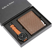 Watch Men's Wallet Fashion Birthday Gift Men's Quartz Watch Wallet